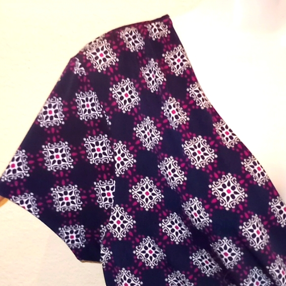 Charter Club Printed Surplice Wrap Top - Picture 5 of 12